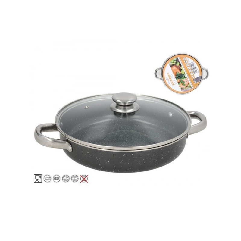 Troškintuvas metāls. 26*5cm 2.65L GRANITE CRIS