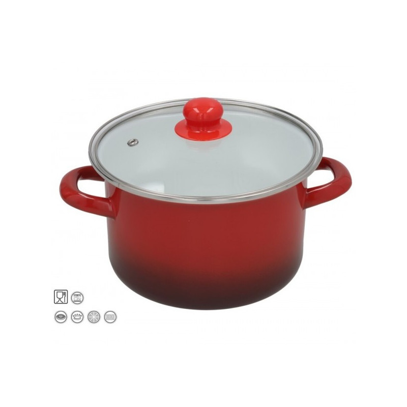 Puodas emal. 20cm 2.65L s/d indukc. MOON M