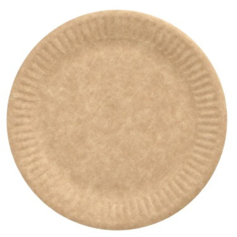 PURE ТАРЕЛКИ  20ШТ. ., D15CM, BRŪNI, ŠĶIEDRU KARTONS 0.0976kg/iepak., Pap Star