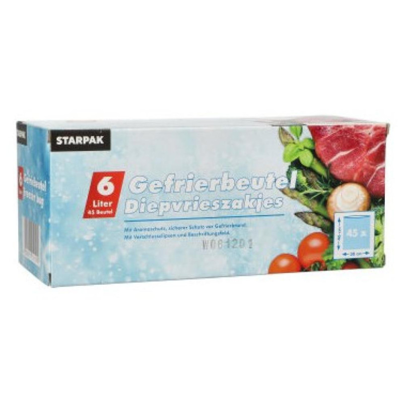 MAISIŅI SALDĒŠANAI 45PC.., 6L, 46x30CM, LLDPE PLASTMASA 0.4234kg/iepak., Pap Star