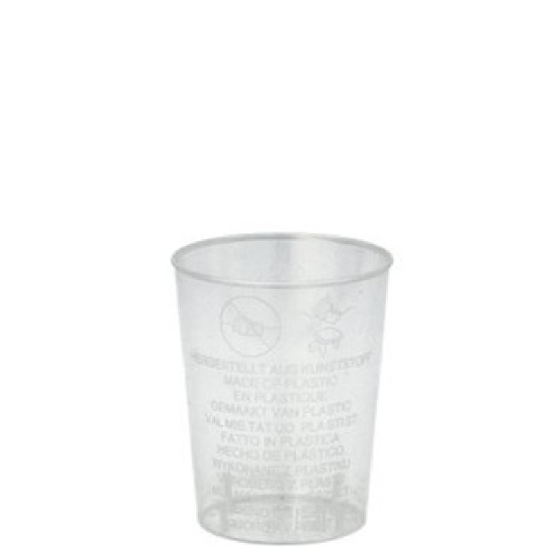 DEGWINE CUP S 40PC.., 40ML, D4.2CM, H5.2CM, PS PLASTMASA 0.1377kg/iepak., Pap Star