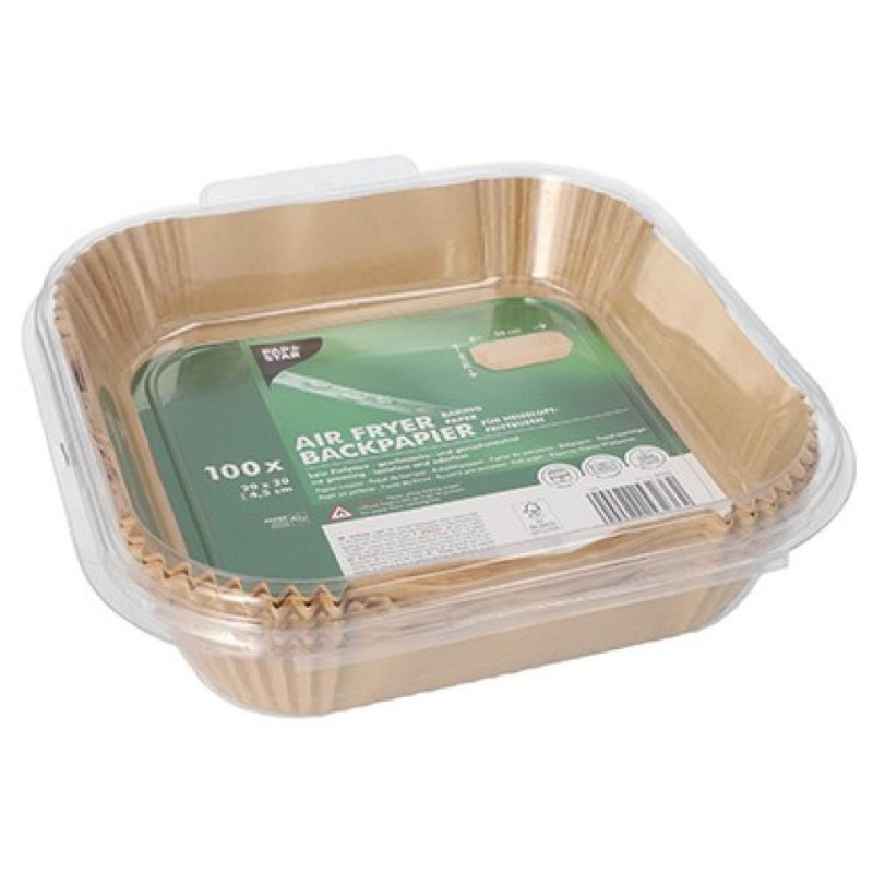 FORMAS CEPŠANAI KARSTĀ GAISA FRITERĪ 100ШТ. ., 20x20CM, H4.5CM, PAPĪRS 0.3852kg/iepak., Pap Star