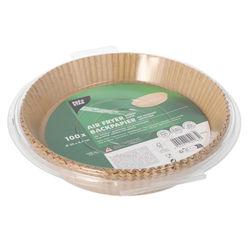 FORMAS CEPŠANAI KARSTĀ GAISA FRITERĪ 100PC.., D23CM, H4.5CM, PAPĪRS 0.3852kg/iepak., Pap Star