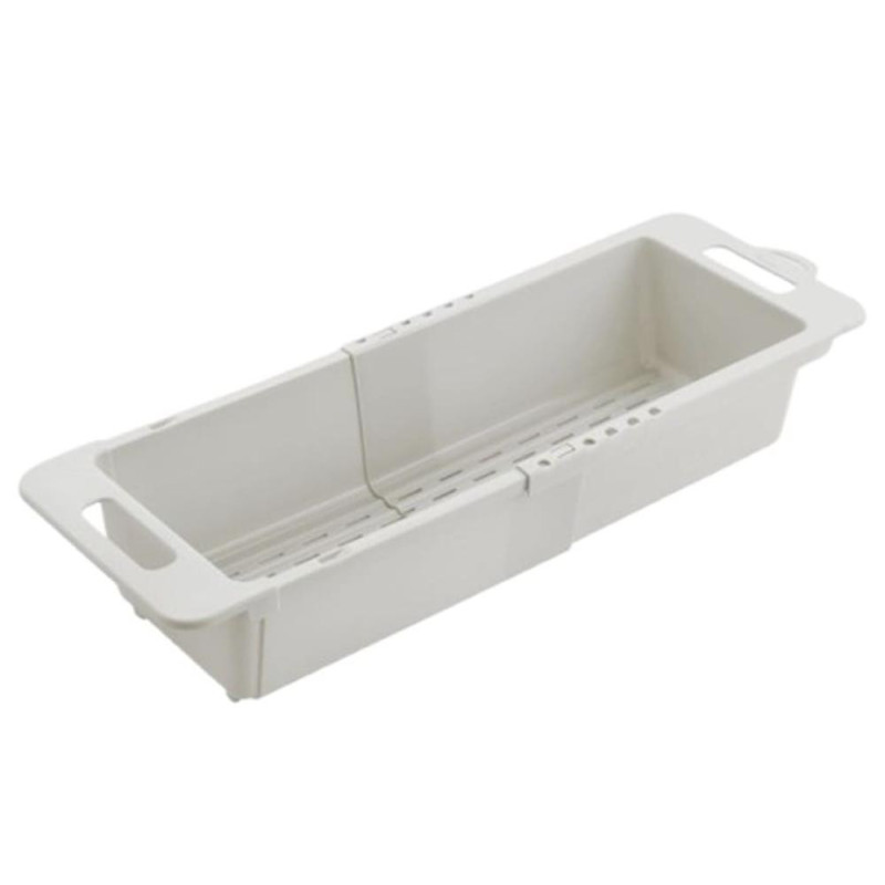 DRAIN FLEX CAURDURIS IZLIETNEI 35/52x18x10CM, IZVELKAMS, BALTS, PP PLASTMASA, Metaltex