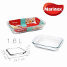 Indas kepimui stikl. 1.6L 29.5*18*5cm Marinex
