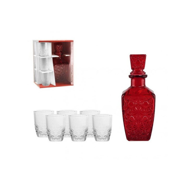 Grafinas 450ml + 6 stikliukai 80ml RED