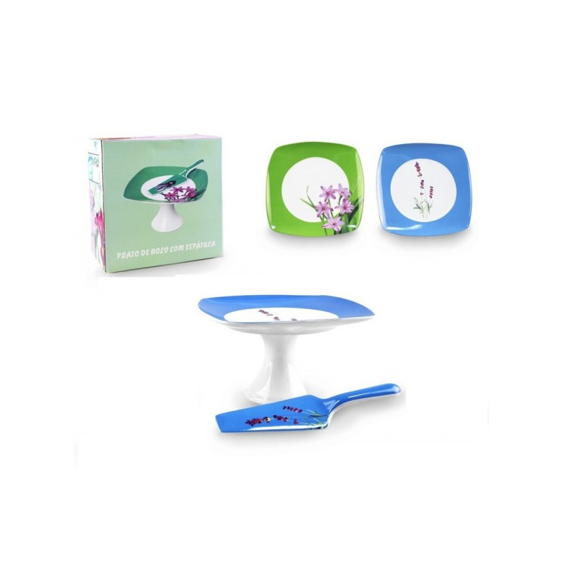 Kūku šķīvis 26*26cm ar lopetėle A1208