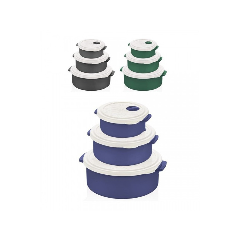 Indeliai maisto laikymui 0.75/1.5/2.75L 3vnt BG421