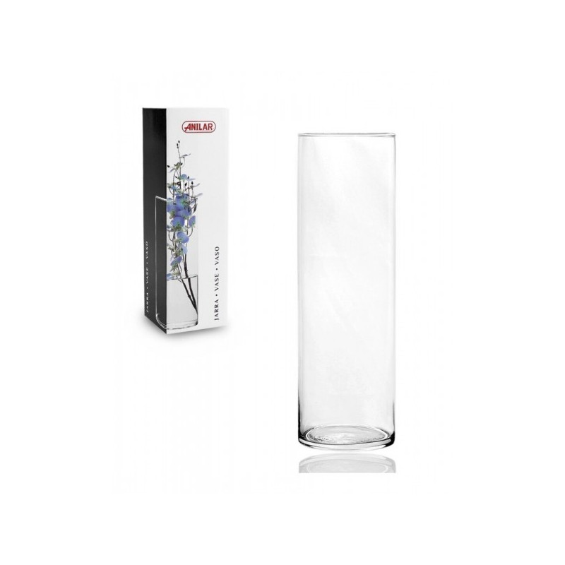 Vaza stikl. 30*9cm 2070042