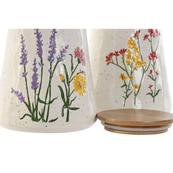 лодка Home ESPRIT Разноцветный Цветы Shabby Chic (2 штук)