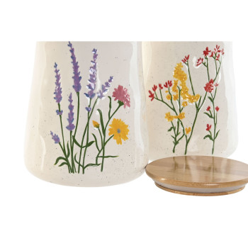 Tin Home ESPRIT Multicolour Flowers Shabby Chic (2 Units)