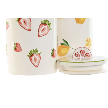 лодка Home ESPRIT Жёлтый Красный Зеленый современный фрукты (2 штук)