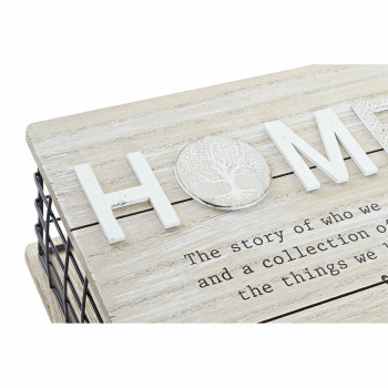 Декоративный шкафчик DKD Home Decor Чёрный Натуральный Металл Деревянный MDF