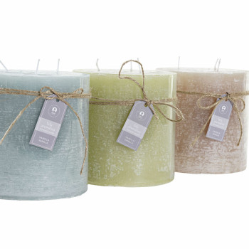 Žvakė DKD Home Decor Vanilė Vaškas Pagrindinis (12 x 12 x 12 cm) (3 vnt.),,,