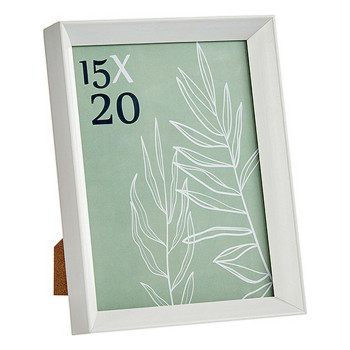 Photo frame WPC0235MG-3-WH White Glass Plastic (6 Units),,,