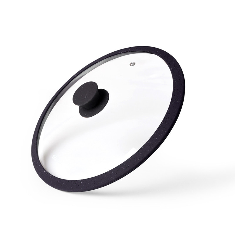 Stikla vāks ARCADES 26 cm, tumši pelēks