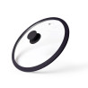 Lid ARCADES 26 cm with BLACK marble silicone rim (glass)