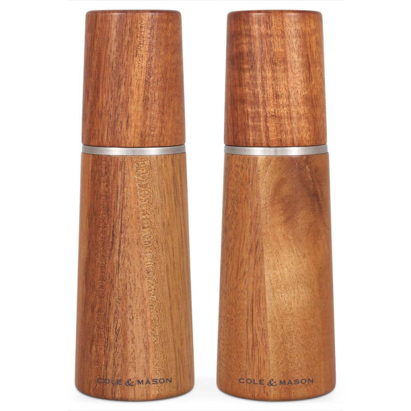MARLOW SALT / PEPPERMILL  SET.2PC..,H18.5CM, AKĀCIJAS KOKS, Cole and Mason