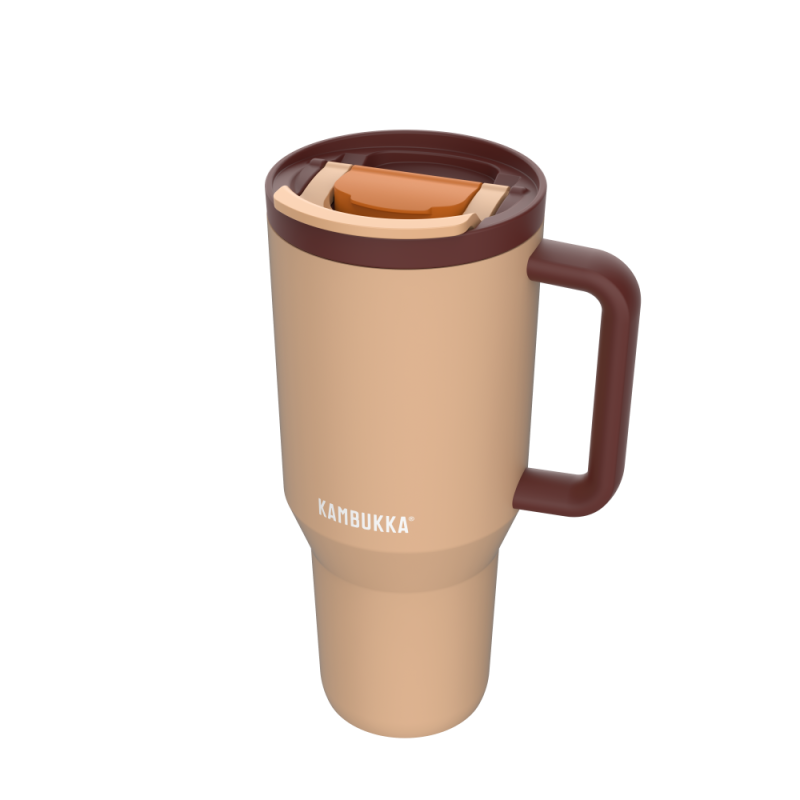 RIO TERMOMUG AR PEN URI 950ML, LATTE KRĀSĀ, Kambukka