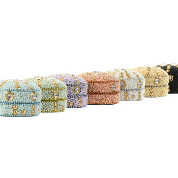 Lādīte Home ESPRIT Dzeltens Zils Oranžs Rozā Alumīnijs 7,5 x 7,5 x 5 cm (8 gb.),,,