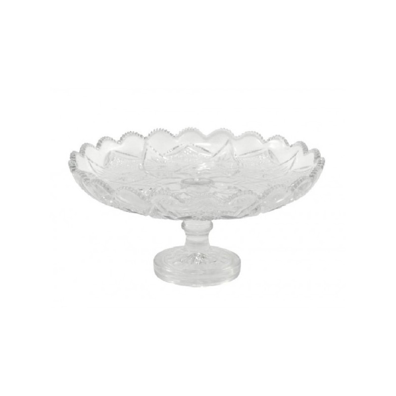 Vaisinė stikl. 25*11cm su kojele 58305/58299