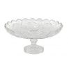 Vaisinė stikl. 25*11cm su kojele 58305/58299