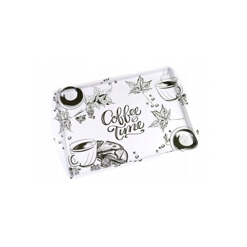 paplāte metāls. 37*24cm COFFEE B