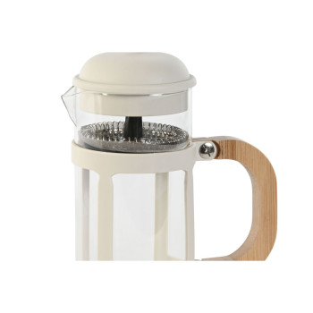 Prancūziškas kavinukas Home ESPRIT Balta Natūralus Nerūdijantis plienas polipropileno 350 ml 13 x 8 x 19 cm