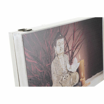 Декоративный шкафчик DKD Home Decor Разноцветный Деревянный MDF Будда бухгалтер (2 штук)