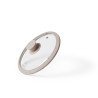 Lid ARCADES 20 cm with marbling silicone rim (glass)