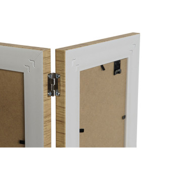 Fotoraam Home ESPRIT Pruun Beež Naturaalne Elevandiluu Kristall polüstüreen Skandinaavia 31 X 2 X 21 cm (4 Ühikut),,,