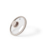 Lid ARCADES 16 cm with BEIGE marble silicone rim (glass)