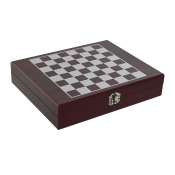 Veinitarvikute Komplekt Home ESPRIT Pruun Puit MDF 24 x 19 x 5 cm