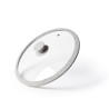 Lid ARCADES 26 cm with LIGHT GREY marble silicone rim (glass)