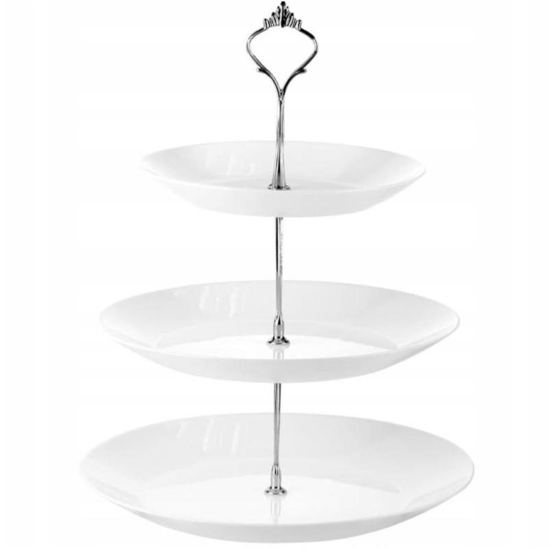 SONIA 3-STĀVU ETAŽIERIS, БЕЛЫЙ , STIKLS, Prymus-AGD