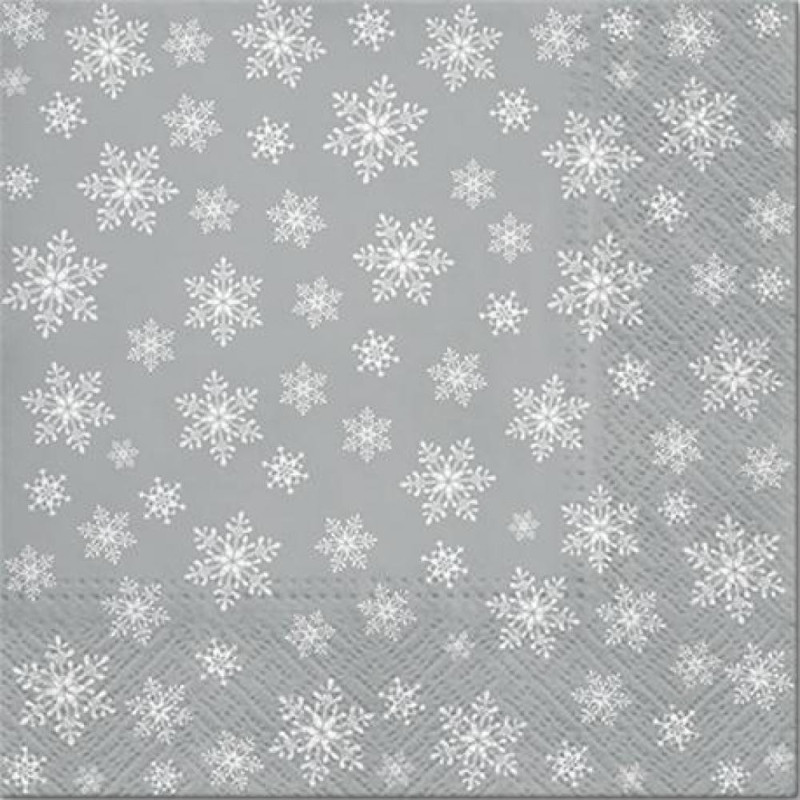 САЛФЕТКИ  33X33 STARS EVEYWHERE SILVER, Paw Decor Collection