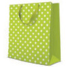 ПОДАРОЧНЫЙ  ПАКЕТ  LARGE 26.5X13X33.5CM DOTSY CHECK KIWI, Paw Decor Collection