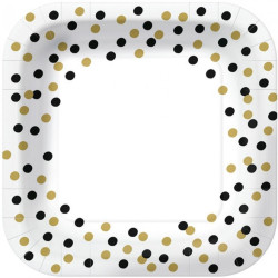 CONFETTI GOLD BLACK...