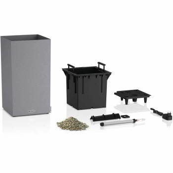 Self-watering flowerpot Lechuza Grey 40 x 40 x 56 cm LED,,,