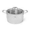 Stockpot MIRANDA 24x14 cm / 6.7 LTR with glass lid (stainless steel)