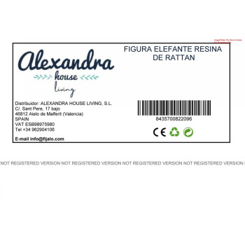 Decorative Figure Romimex Beige Natural Elephant Rattan,,,