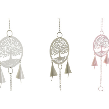 Kabantis dekoras DKD Home Decor Medis Balta (4 vnt.),,,