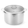 Stockpot MAXI 30x20 cm / 14 LTR with glass lid (stainless steel)