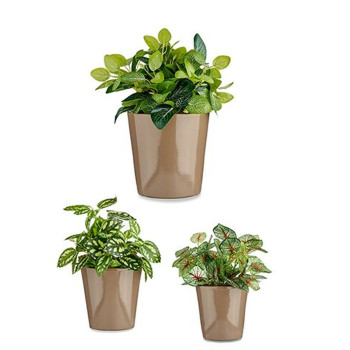 Set of pots Ibergarden Cónica d 14 cm d 22 cm d 17 cm Plastic 30 x 40 cm 3 Pieces (3 Pieces),,,