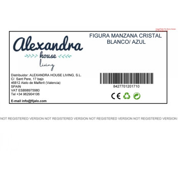 Dekoratyviniai vaisiai Alexandra House Living Mėlyna Obuolys 13 x 13 cm,,,