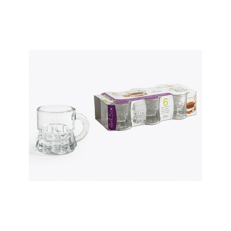 Stikliukai 45ml 6vnt su ranken.DUBAI Z23206