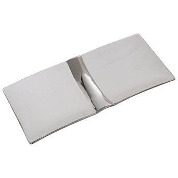 Lauakaunistus Alexandra House Living Valge Hõbedane Keraamiline 31 x 14 x 3 cm,,,