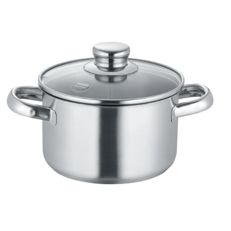 NEW ROMA PAN  AR COVER  16CM, 1.9L, NER.TĒR., STIKLS, Berndes