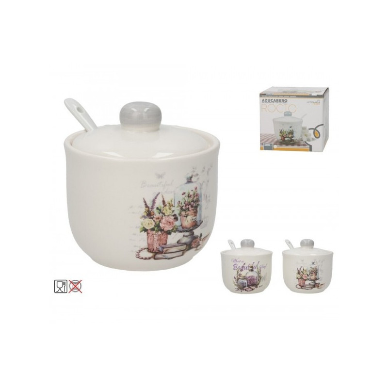 Cukura trauks keramikas ar karoti 11*10*10cm ROCIO