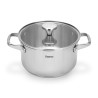 Stockpot MASTER CHEF 20x11 cm / 3.1 LTR with glass lid (stainless steel)